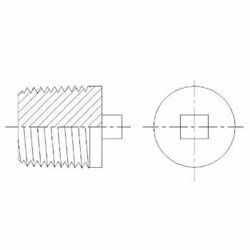 Hydraulic Fitting 5406-SHP-02 02 Square Head Pipe Plug