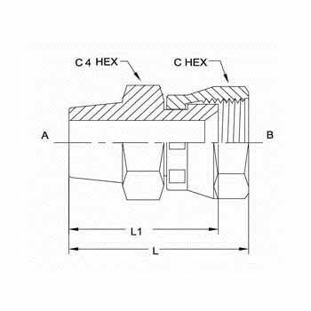 Hydraulic Fitting 6316-04 04 FJS Buttweld
