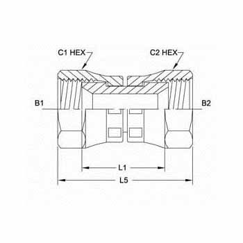 Hydraulic Fitting 6565-04-04 04FJS-04FJS Straight