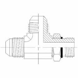Hydraulic Fitting 6804-04-04-04-NWO-FG 04MJ-04MAORB-04MJ Run Tee Forged