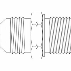 Hydraulic Fitting 7005-04-L06-12 04MJ-12MM MBT Straight Light Port/Tube