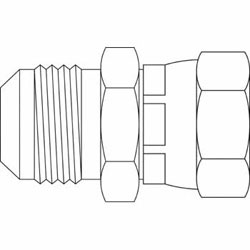 Hydraulic Fitting 7007-06-S12-20 06MJ-20FMMS Straight