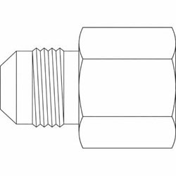 Hydraulic Fitting 7008-F-04-04 04MJ-04FJIS Rigid Straight