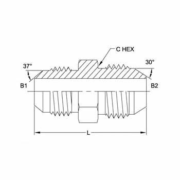 Hydraulic Fitting 7008-04-04 04MJ-04MJIS Straight