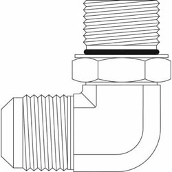 Hydraulic Fitting 7202-06-04-NWO-FG 06MJ-04MBSPPAORB 90 Degree Elbow