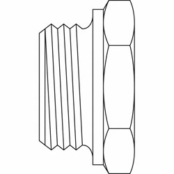 Hydraulic Fitting 8555-P-10 10mm Metric Plug 1.0 Pitch