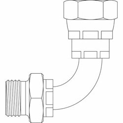 Hydraulic Fitting 9224-L-08-08 08MBSPP-08FBSPPS 90 Degree Elbow Long
