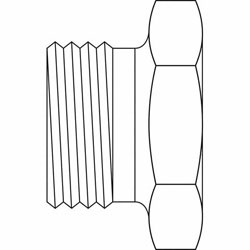 Hydraulic Fitting 9522-P-02 02MBSPP HEX HEAD Plug