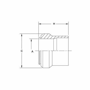 Hydraulic Fitting C0319-02 02 Ferrule