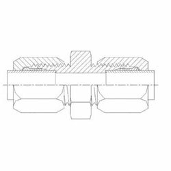 Hydraulic Fitting C2403-LH-04-04 04BT-04BT Tub Union Lrg Hex Strght