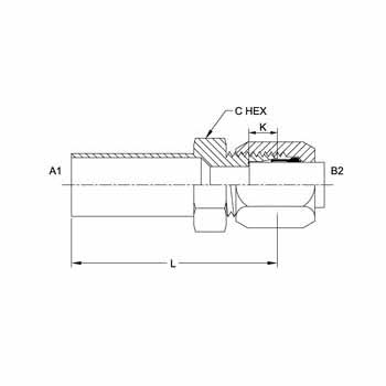 Hydraulic Fitting C2406-06-04 06Tube-04BT Reducer