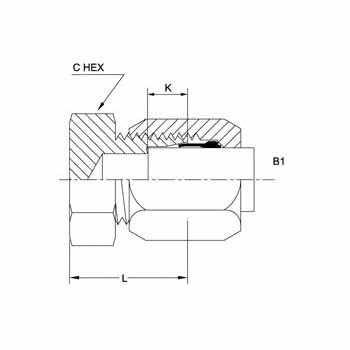 Hydraulic Fitting C2408-02 02 Plug