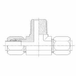Hydraulic Fitting C2601-02-02-02-FG 02BT-02BT-02MP Tee Forged
