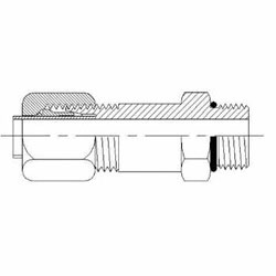 Hydraulic Fitting C6400-L-04-04-O 04BT-04MORB Straight Long