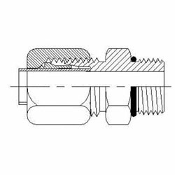 Hydraulic Fitting C6400-02-02-O-SS 02BT-02MORB Straight Stainless