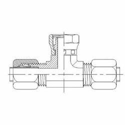 Hydraulic Fitting C6600-04-04-04-SS 04BT-04BT-04BTS Tee Stainless