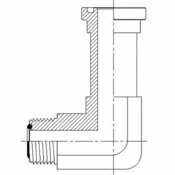 Hydraulic Fitting FS1804-12-12-FG 12MFS-12Flange 90 Degree Elbow Code 62 Forged