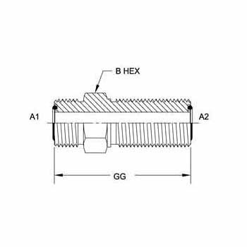 Hydraulic Fitting FS2700-04-04 04MFS-04MFS Bulkhead Union