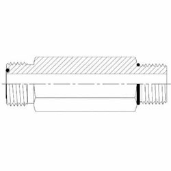 Hydraulic Fitting FS6400-L-04-04-O 04MFS-04MORB Straight Long