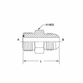 Hydraulic Fitting FS6403-04-04 04MFS-04MJ Straight
