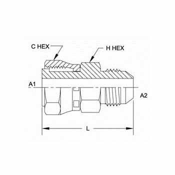 Hydraulic Fitting FS6504-04-04 04FFSS-04MJ Straight