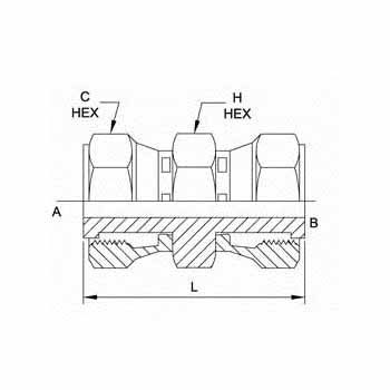 Hydraulic Fitting FS6565-04-04 04FSS-04FSS Straight