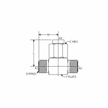Hydraulic Fitting FS6600-04-04-04-FG 04MFS-04MFS-04FFSS Branch Tee Forged