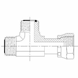 Hydraulic Fitting FS6602-04-04-04-FG 04MFS-04FFSS-04MFS Run Tee Forged