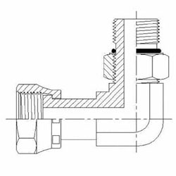 Hydraulic Fitting FS6809-04-04-NWO-FG 04FFSS-04MAORB 90 Degree Elbow Forged