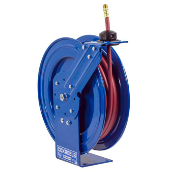 COXREELS P-LP-125-AL - Spring Rewind Hose Reel for air/water