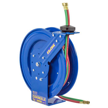 COXREELS EZ-P-W-125 - Safety Series Dual Hose Spring Rewind Hose Reel for oxy-acetylene