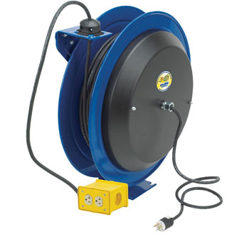 COXREELS EZ-PC24-0012-B - Safety Series Spring Rewind Power Cord Reel