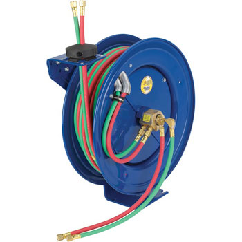 COXREELS EZ-SHW-1100 - Safety Series Dual Hose Spring Rewind Hose Reel for oxy-acetylene