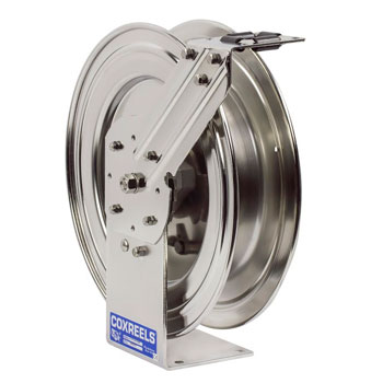 COXREELS P-LPL-335-SS - Stainless Steel Spring Rewind Hose Reel