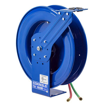 COXREELS EZ-SHWL-1100 - Safety Series Dual Hose Spring Rewind Hose Reel for oxy-acetylene