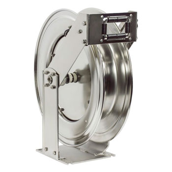 COXREELS TMPL-N-3100-SS - Stainless Steel Spring Rewind Hose Reel