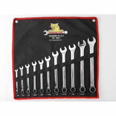 Combination Wrench Full Polish Cougar Pro™ -11 Piece Set 3/8" -1"