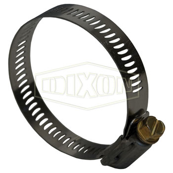 Dixon HS40 2-1/6 inch - 3 inch Worm Gear Hose Clamp - Box of 10