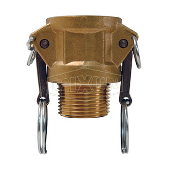 Dixon G100-B-BR 1 inch Brass  Female Coupler x Male NPT Cam and Groove