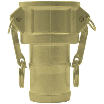 Dixon G100-C-BR 1 inch Brass  Female Coupler x Hose Shank Cam and Groove