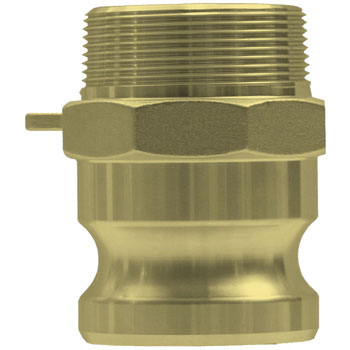 Dixon G100-F-BR 1 inch Brass  Male Adapter x Male NPT Cam and Groove