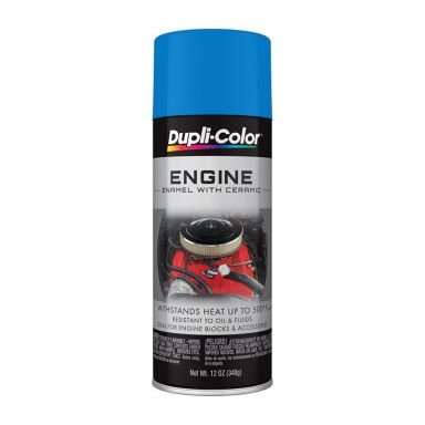 Dupli-Color DE1601 Ford Blue Engine Enamel Spray Paint with Ceramic - Case of 6