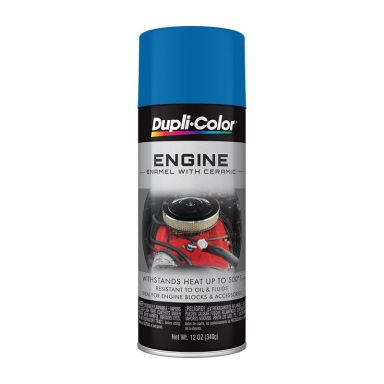 Dupli-Color DE1609 Chevrolet Blue Engine Enamel Spray Paint with Ceramic - Case of 6