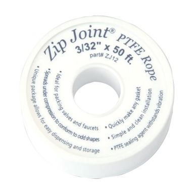 ZJ11 Zip Joint PTFE rope 3/32" D. x 25 Coil