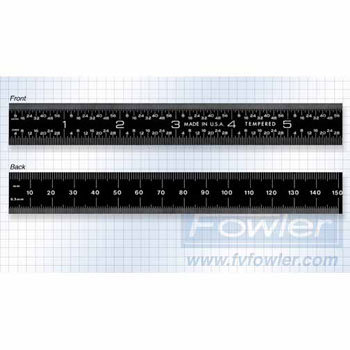 Fowler 52-382-006 EZ 6" E/MM RIG BLK RL