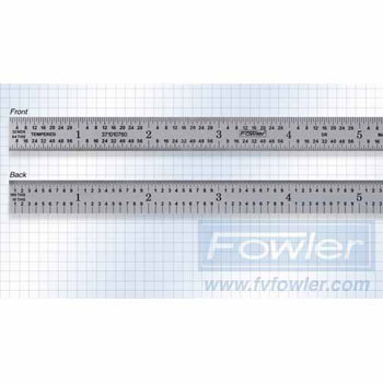Fowler 52-511-018 18"5R FL RULE PRECERT