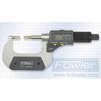 Fowler 54-860-241 0-1"/0-25mm Electronic Blade Micrometer