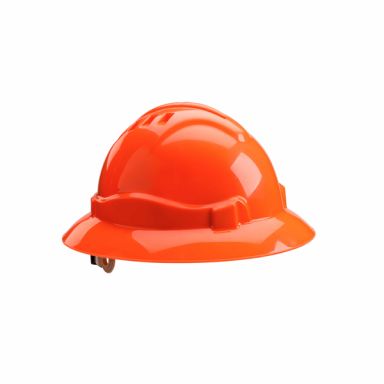 Gateway Safety 72416 Serpent Full Brim Unvented Hi-Viz Orange Hard Hat