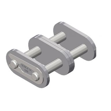 06B-2CL British Standard Roller Chain 06B-2 Double Strand Connecting Link Spring Clip Type 3/8 inch