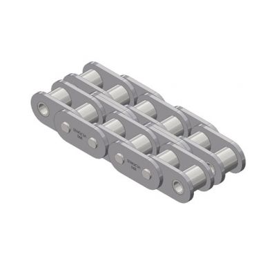 06B-2RB British Standard Roller Chain 06B-2 Riveted Double Strand 10 Foot Box 3/8 inch pitch